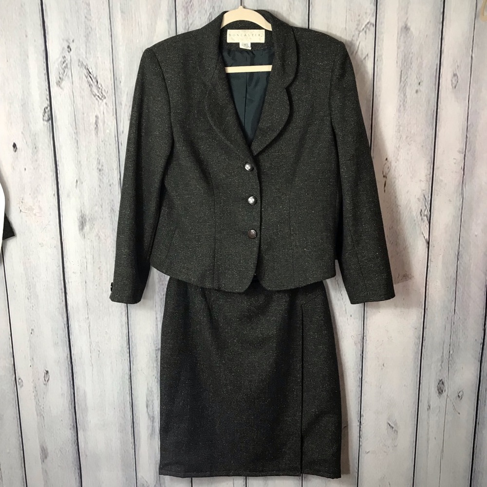 Doncaster Wool Silk Suit Missing Inside Button - image 1